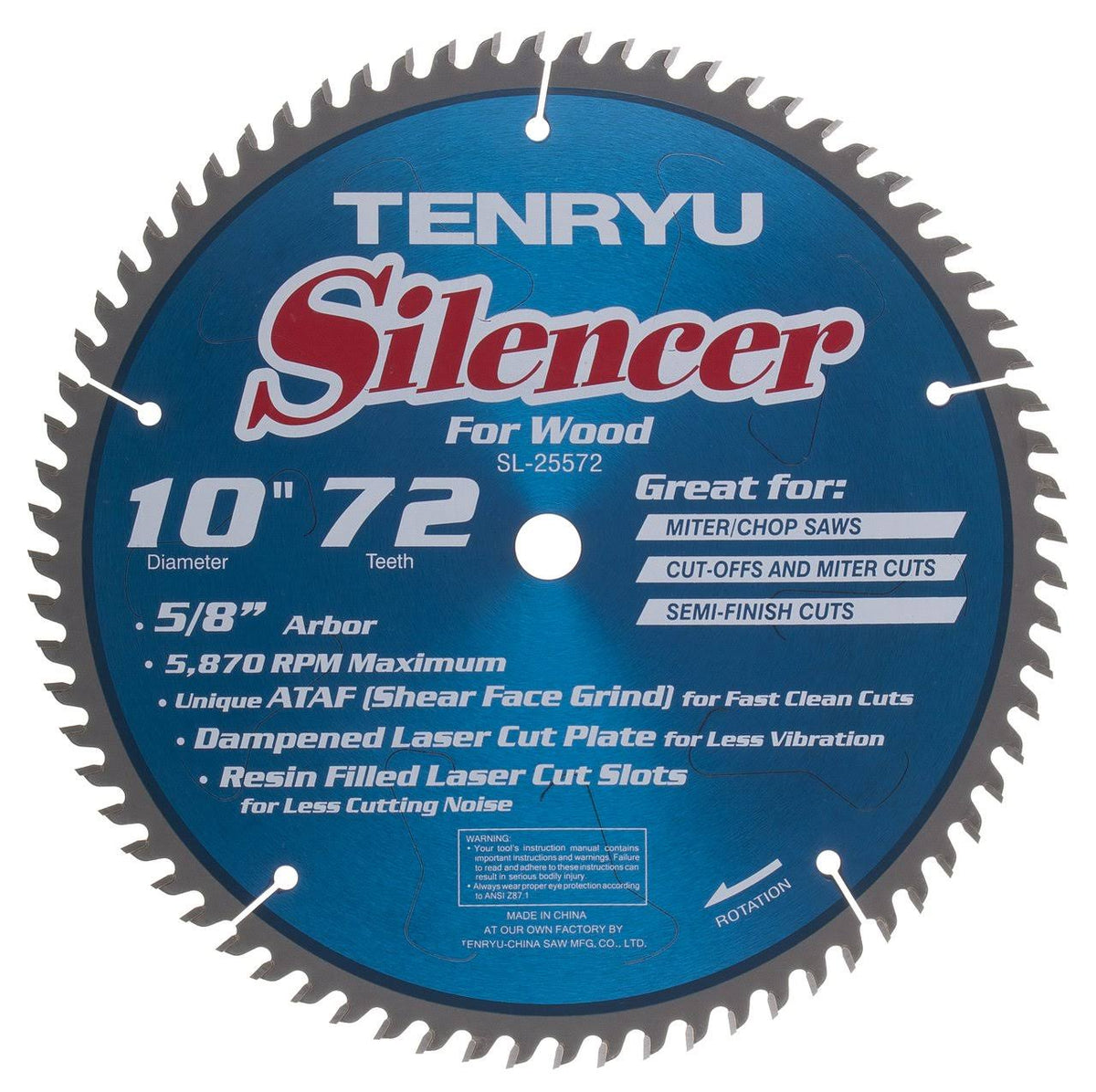 PTFE Coated Saw Blade 72 Teeth D988