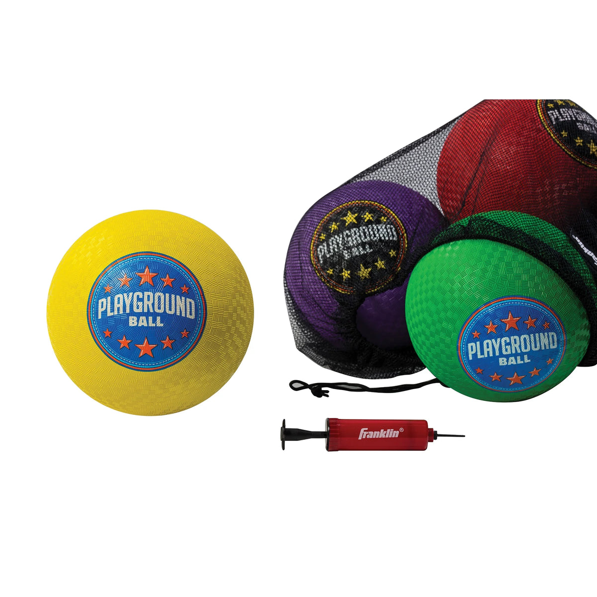 6 Pack Rubber Kickballs + Dodgeballs E930961