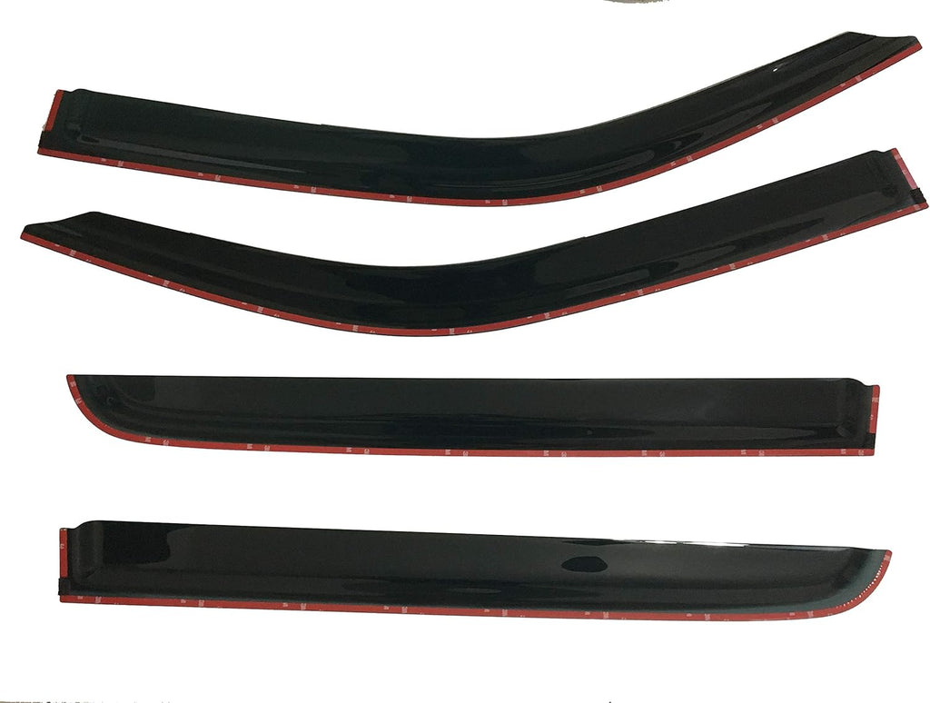Smoke Tinted Side Window Vent Visor Deflectors Rain Guards 4 Piece Set C115195
