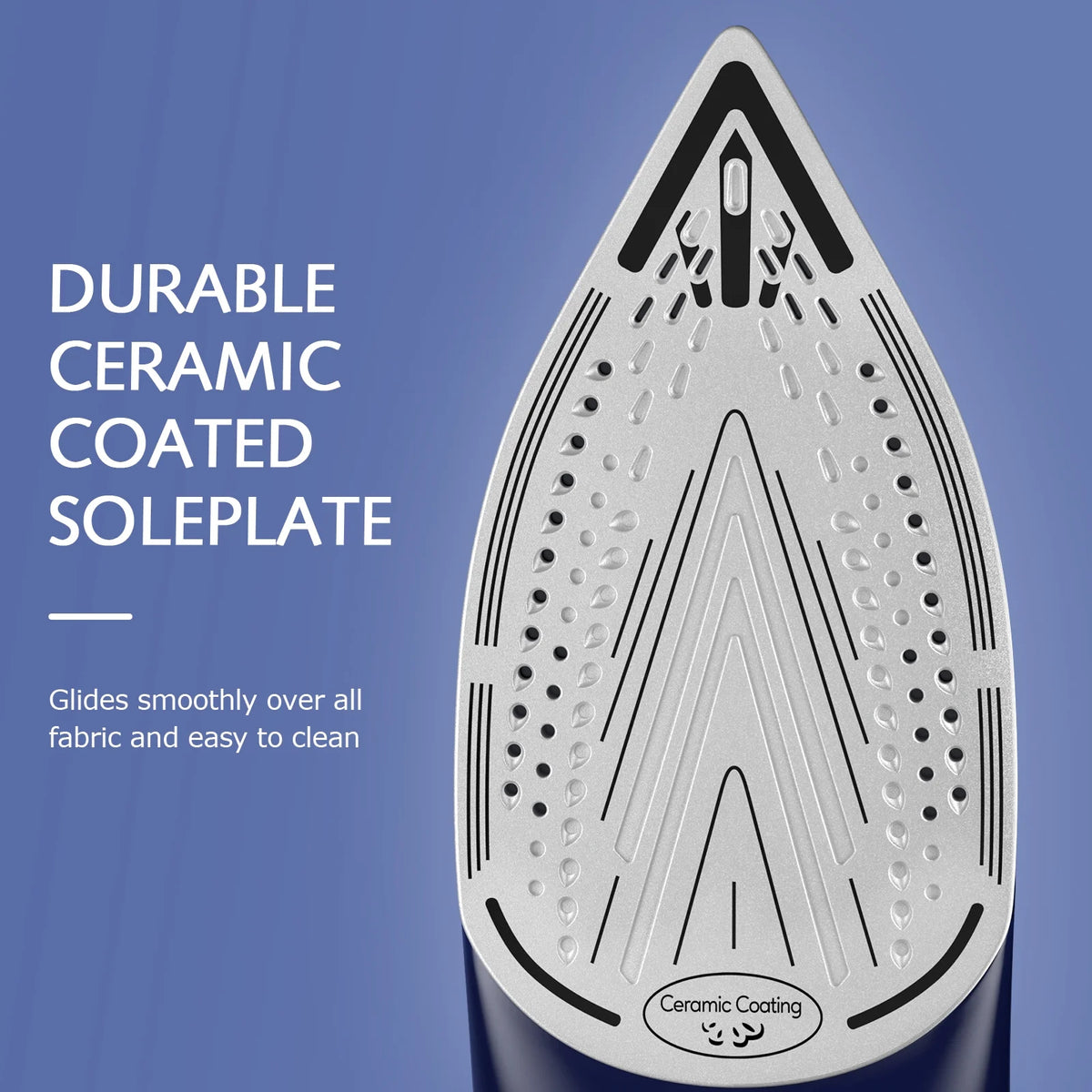 Steam Iron with Thermostat Dial, Self-Cleaning K321