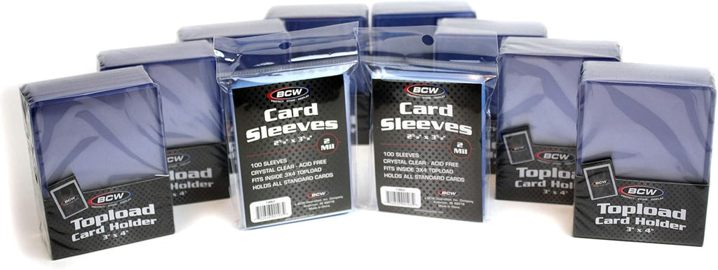 200-Count Card Toploaders and Card Sleeves X9442