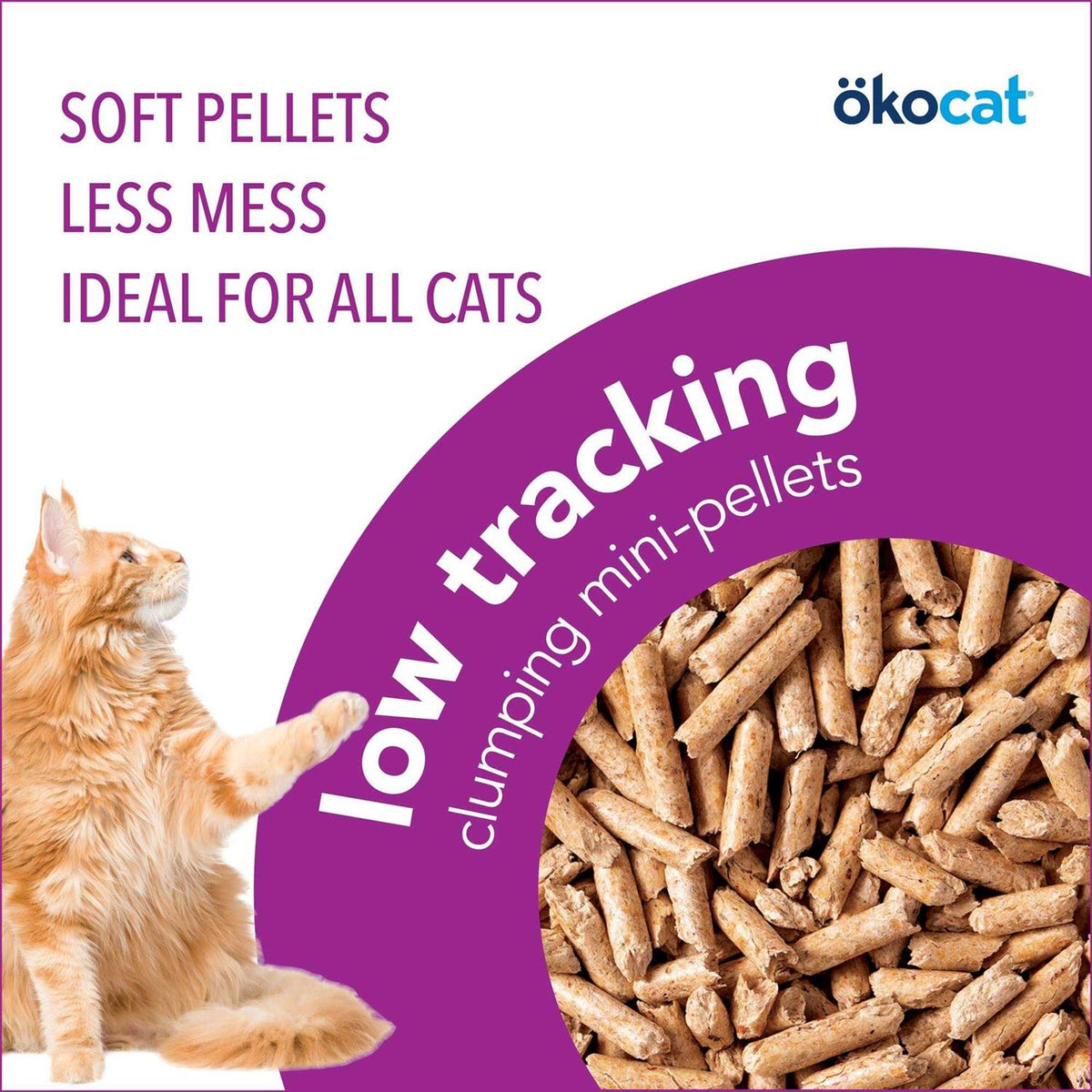 Low Tracking Clumping Mini Pellets Wood Cat Litter J937132