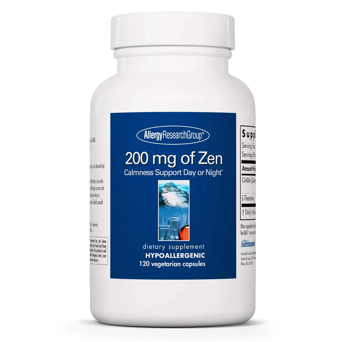200mg GABA L-Theanine Vegetarian Capsules 120 Count J1471