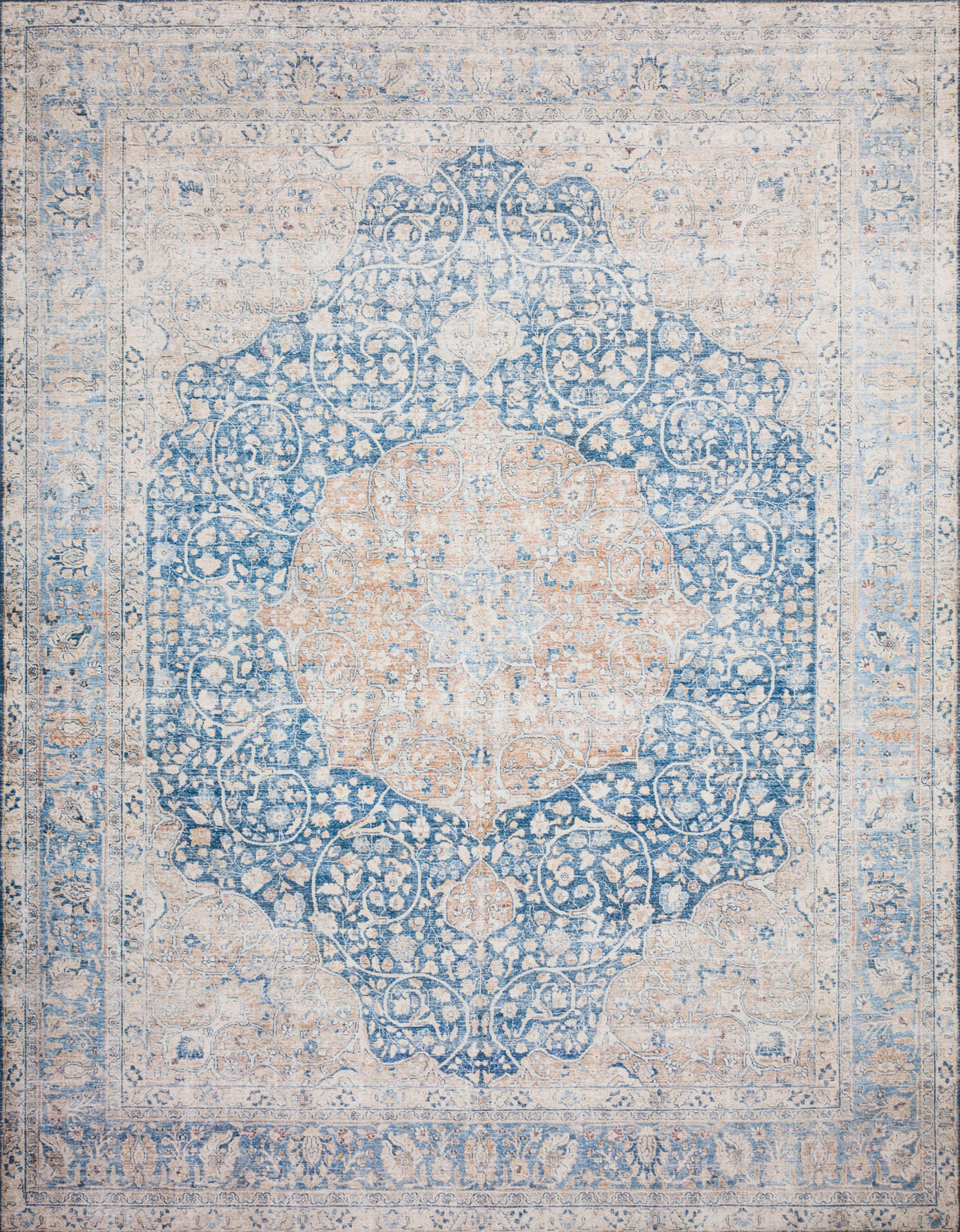 Blue Tangerine Rug 2'0 x 5'0 H293