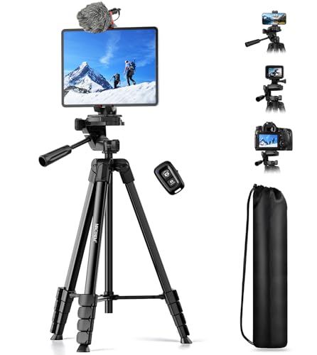 67" Aluminum Tripod with Phone Holder & Wireless Remote G2206