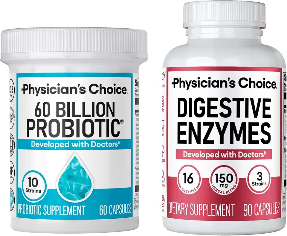 60 Billion Probiotic 60ct + Digestive Enzymes 90ct W214