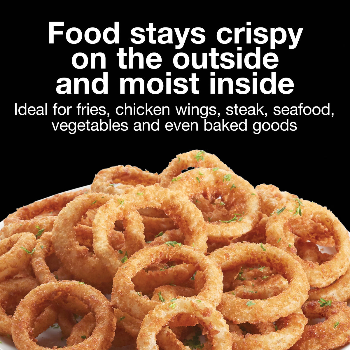 5.8 Quart Black Air Fryer with Non Stick Basket Y94663