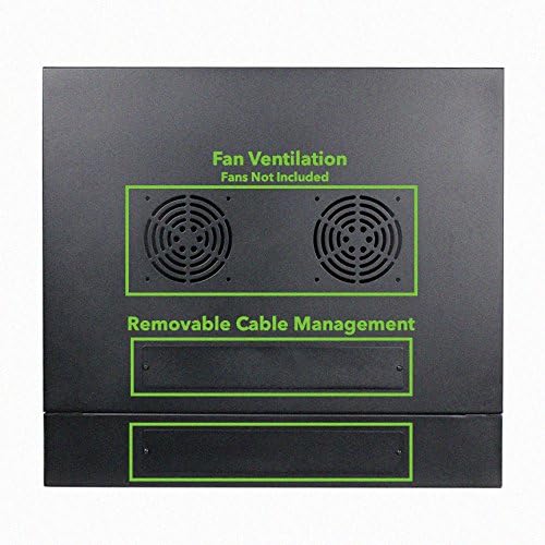 9U Wall-Mount Network Cabinet Enclosure, 450mm Depth, Hinged Back, Swing Gate Server Cabinet Z897186