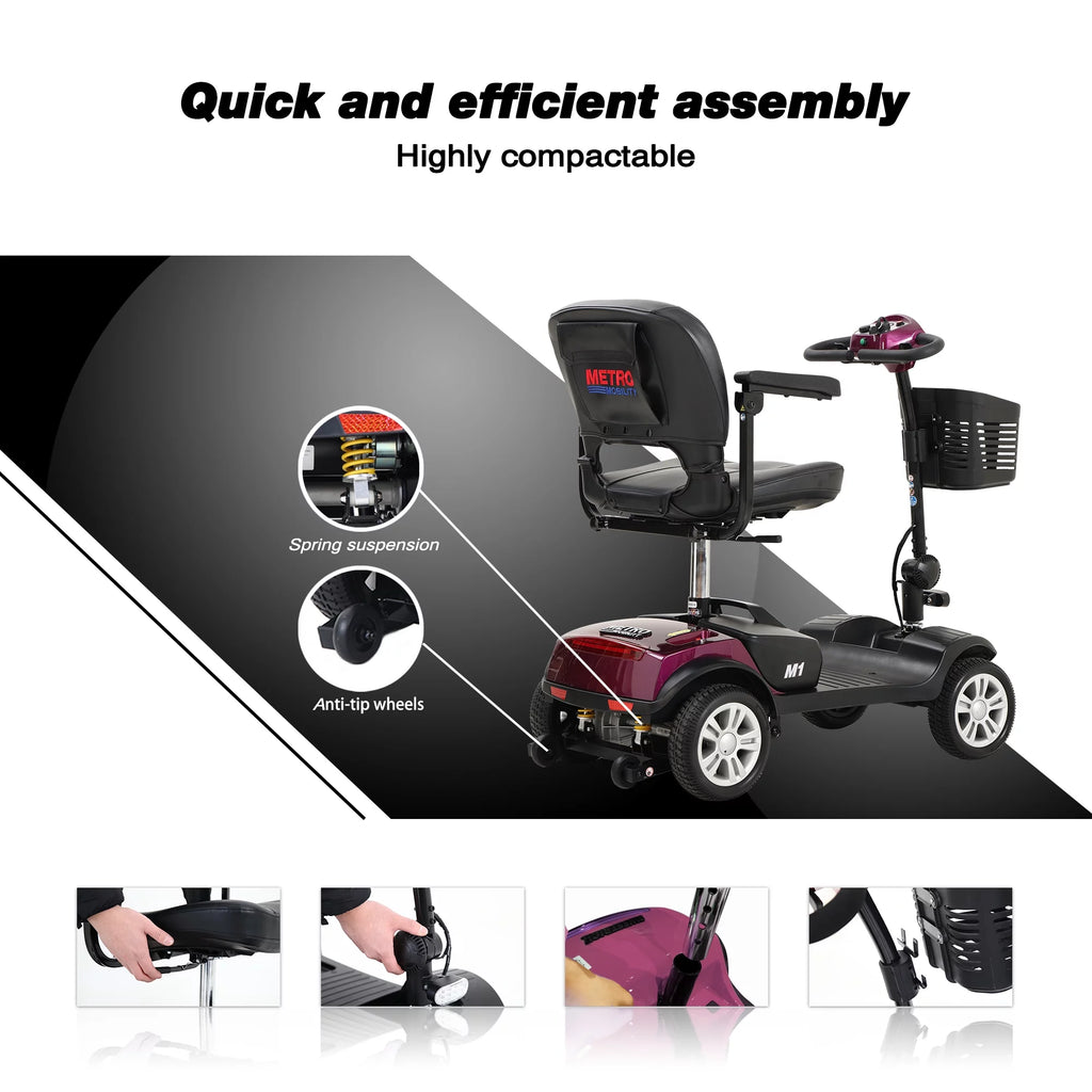 Folding 4 Wheel Scooter W16324