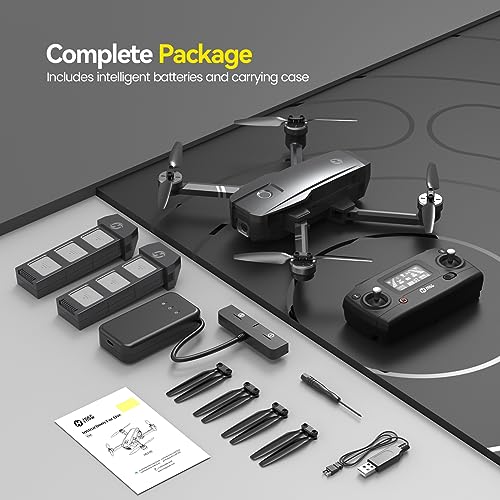 4K UHD GPS Drone with Camera, 52 Minutes Flight Time, Foldable Quadcopter with Brushless Motor R918