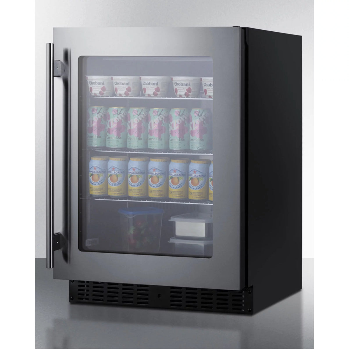 24" Wide 3.25 Cu. Ft. Compact Freezerless Refrigerator - Stainless Steel Y83474