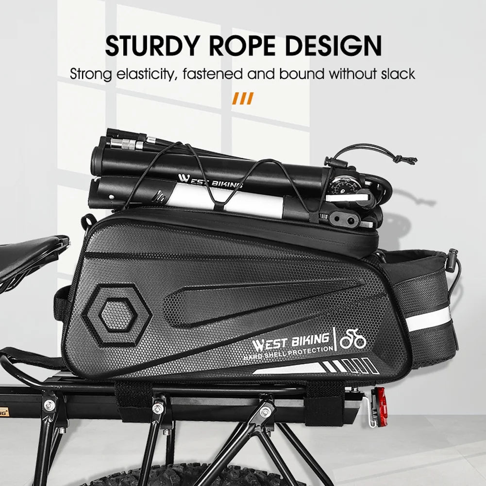 8.6L Waterproof Bicycle Rear Bag with Reflective Strips P556