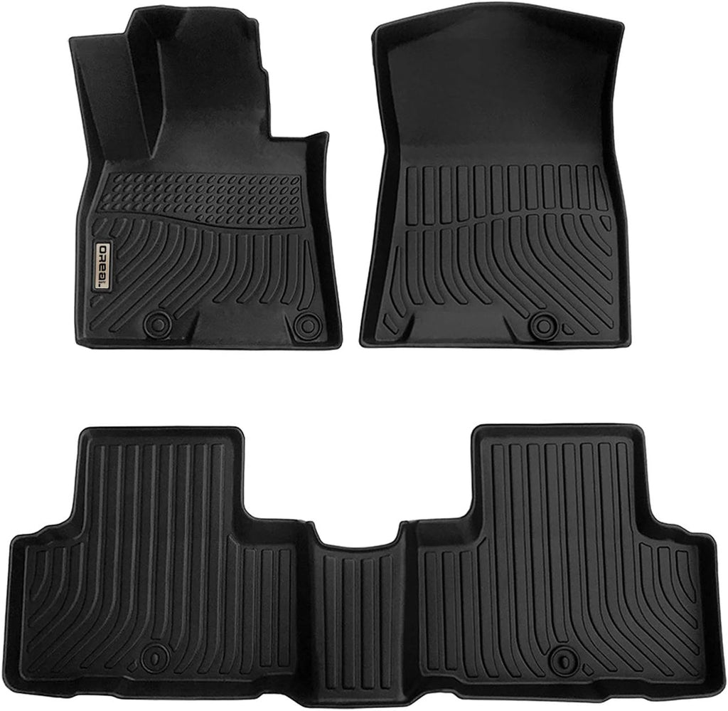 Black Floor Mats Liners for GV80 5 Seats 2021 2022 Heavy Duty All Weather Guard Front Rear Auto Carpet O46990