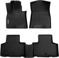 Black Floor Mats Liners for GV80 5 Seats 2021 2022 Heavy Duty All Weather Guard Front Rear Auto Carpet O46990
