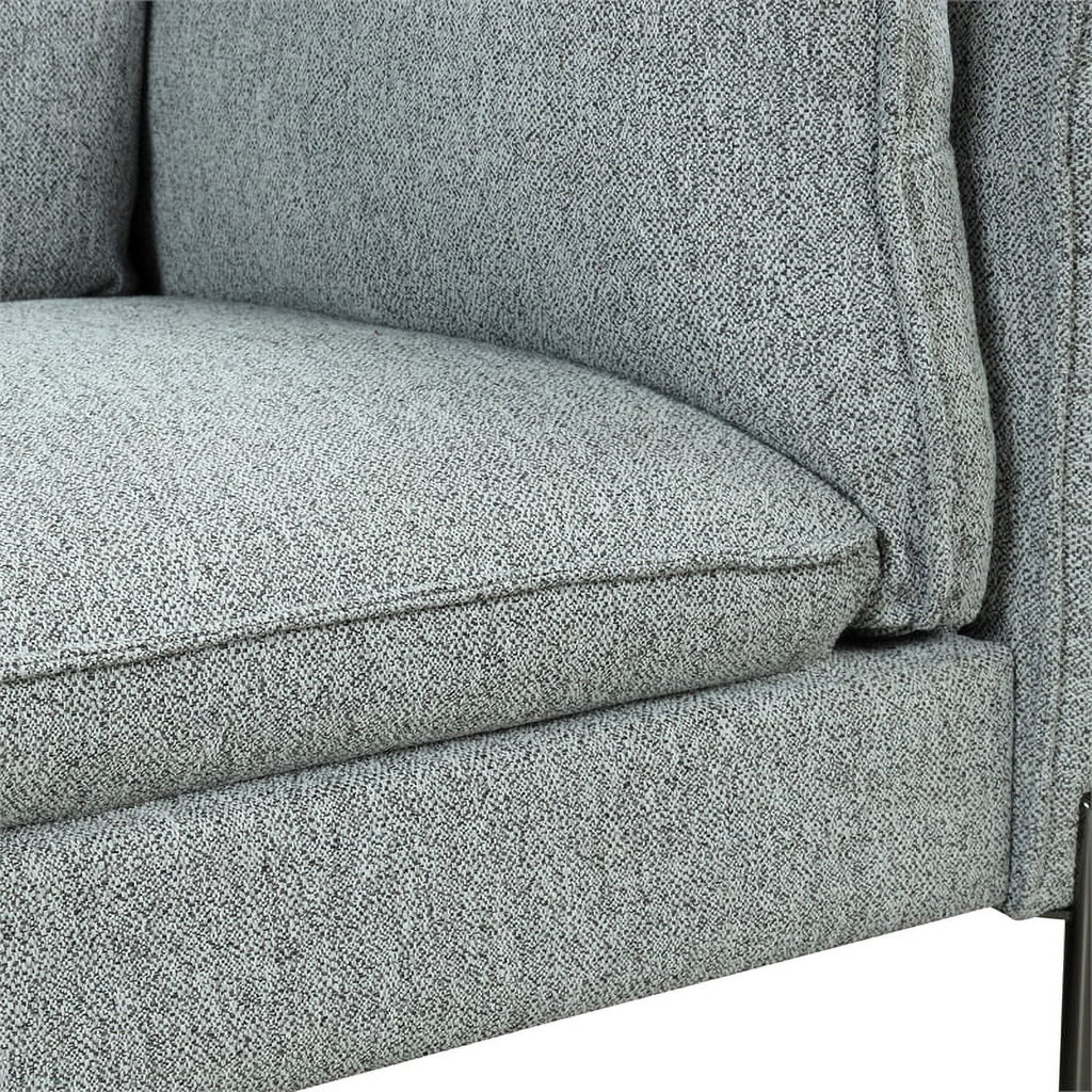 Gray 3 Seat Linen Fabric Sofa F77397