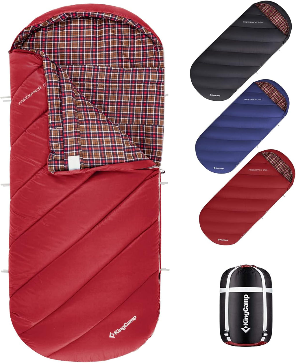 100% Cotton Flannel XL Sleeping Bag for Camping O97843