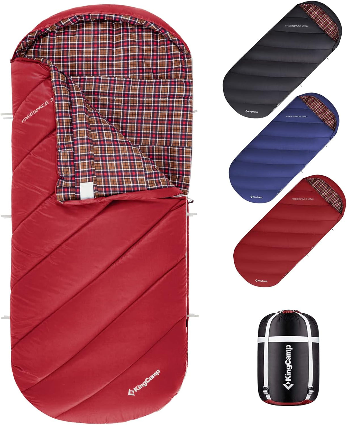 100% Cotton Flannel XL Sleeping Bag for Camping O97843