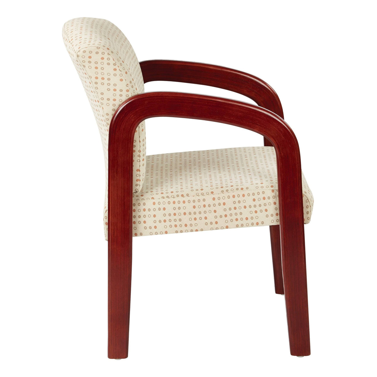 Cherry Finish Wood Visitor Chair Q4363