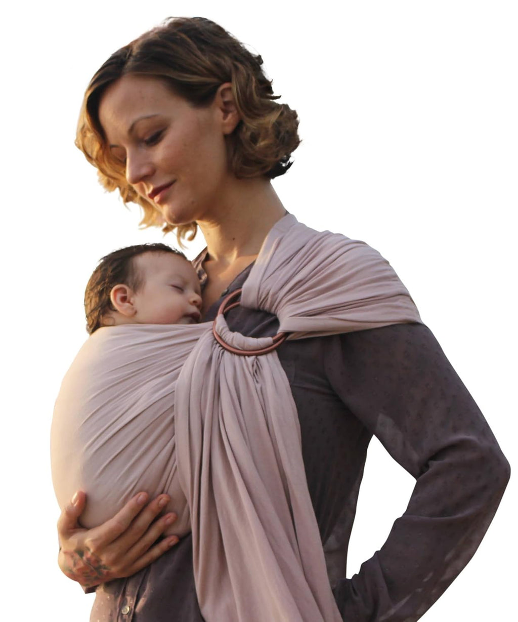 Bamboo and Linen Ring Sling Baby Carrier K1538