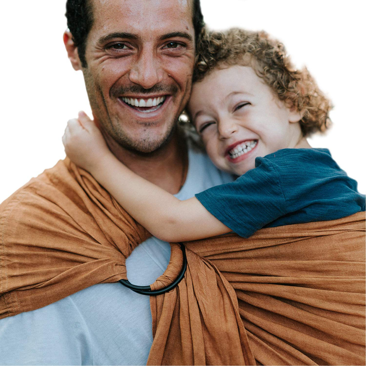 Bamboo and Linen Ring Sling Baby Carrier K1538