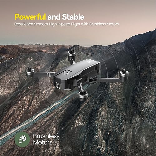 4K UHD GPS Drone with Camera, 52 Minutes Flight Time, Foldable Quadcopter with Brushless Motor R918