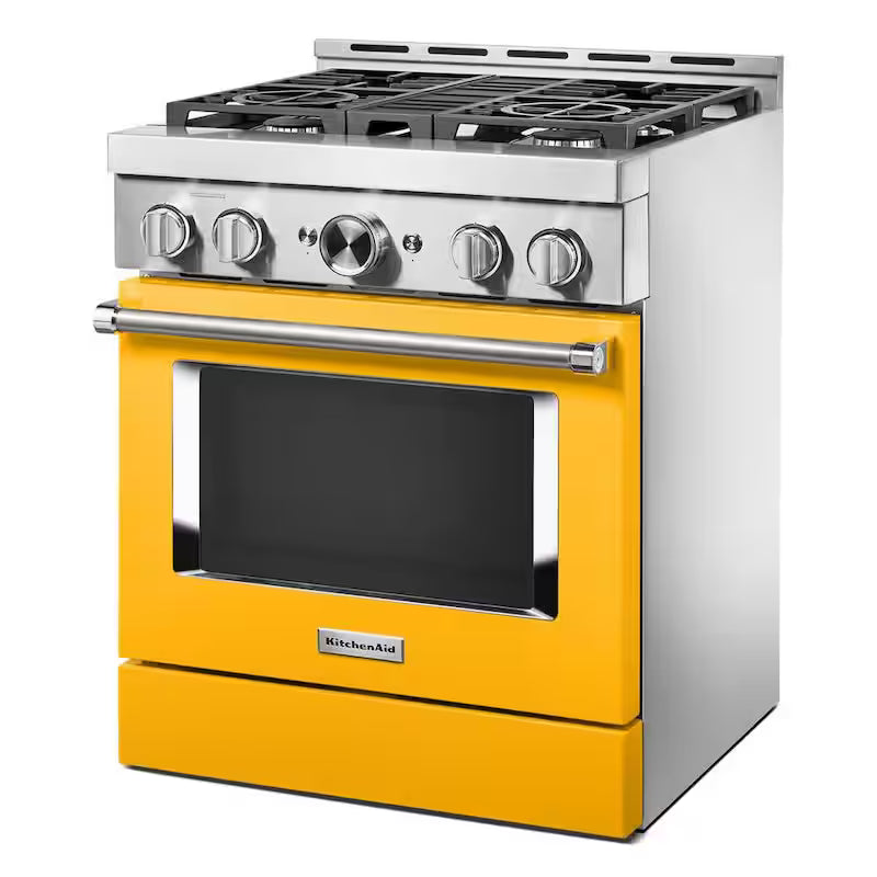 30 in. 4.1 cu. ft. Smart Gas Range with Self-Cleaning and True Convection Q74357