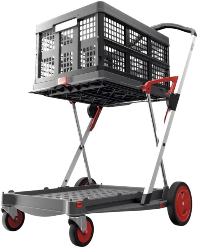 Pink Collapsible Folding Trolley Cart Q9950