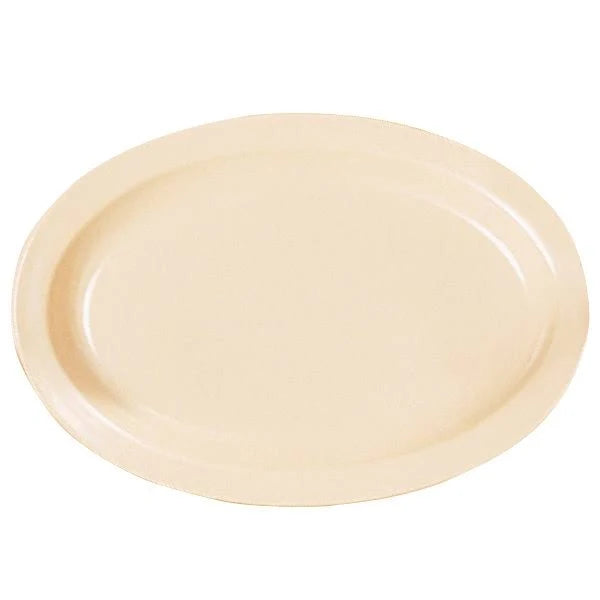 Tan Narrow Rim Melamine Platter S604