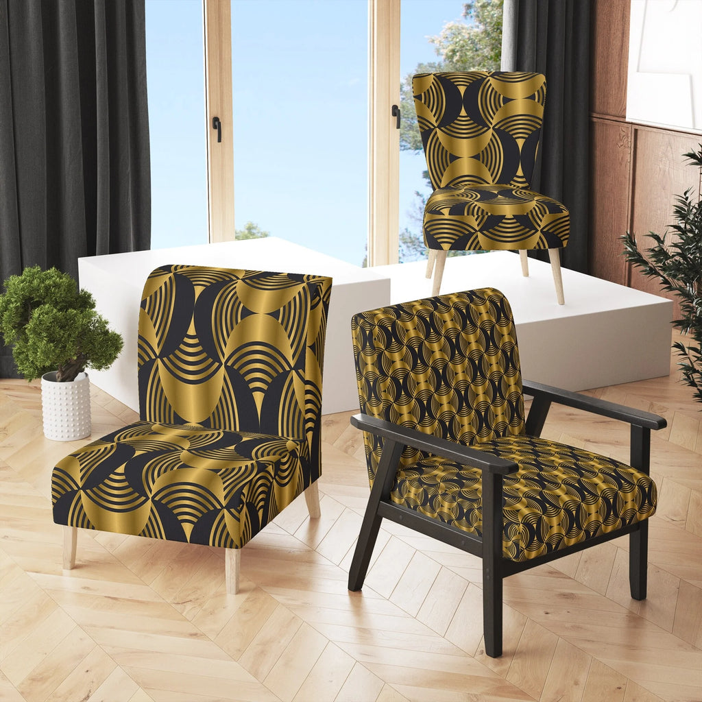 Upholstered Mid-Century Accent Chair U219