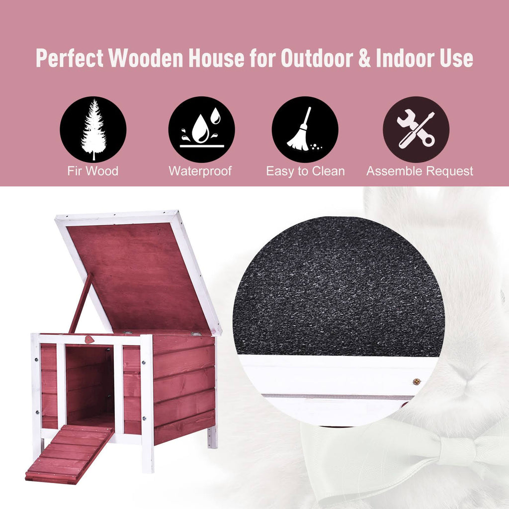 Raised Wooden Pet House Q63648