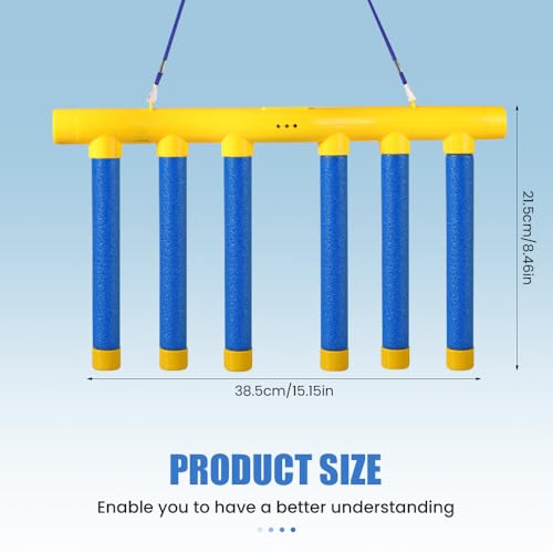 Reflective Drop Stick Challenge Game, Hand Eye Coordination Reflex Training Toy, 3 Adjustable Speed Modes, Yellow S33470