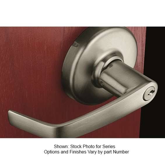 Bright Bronze Clear Coated Cylindrical Lock T8495