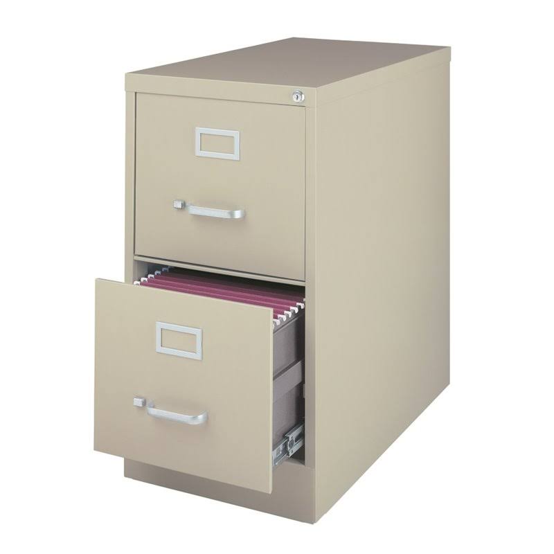 2 Drawer File Cabinet Set in Putty M607