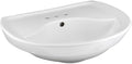 Wall-Mounted Pedestal Lavatory Top with 3 Faucet Holes, White X20537