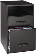 2 Drawer Black File Cabinet B2470