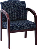 Cherry Finish Wood Visitor Chair Q4363