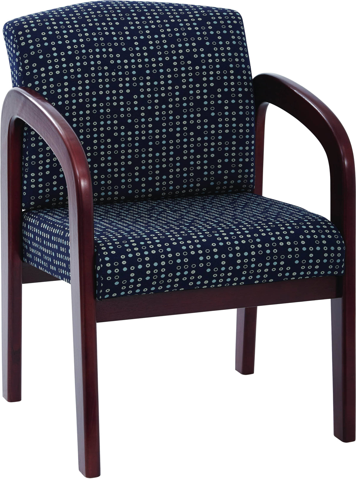 Cherry Finish Wood Visitor Chair Q4363