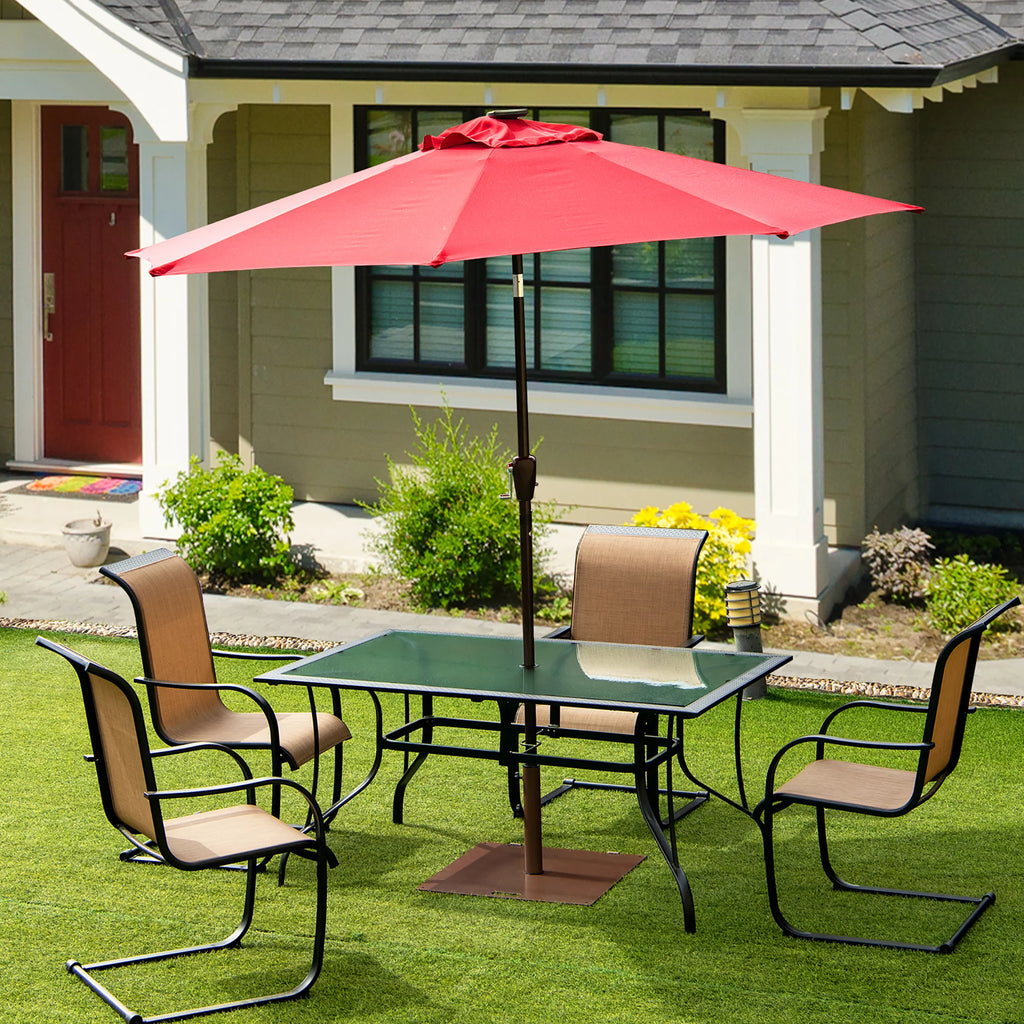 50LBS Patio Square Umbrella Base Stand with Wheels T603