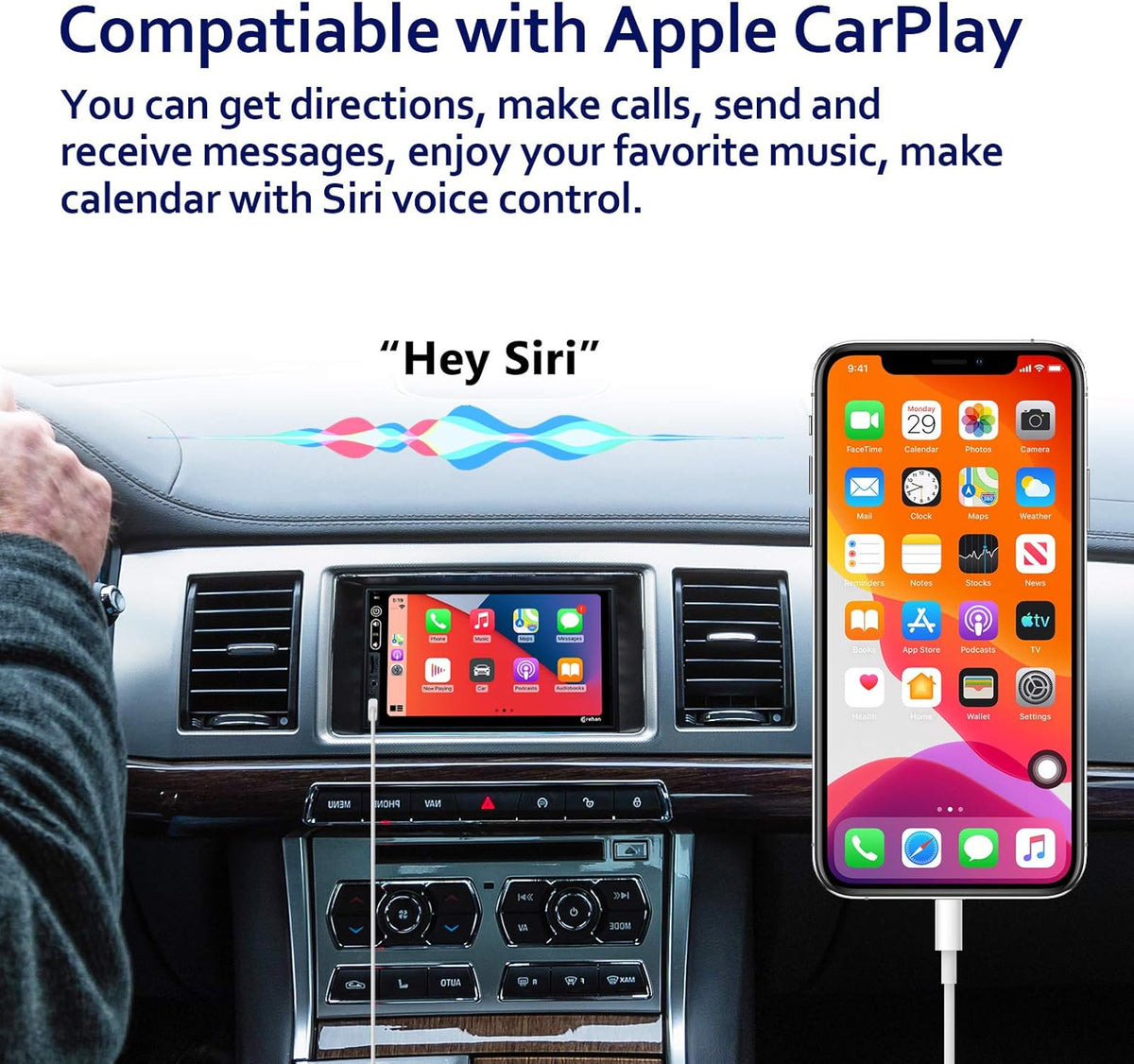 7 Inch Touch Screen Car Stereo with Bluetooth J513395