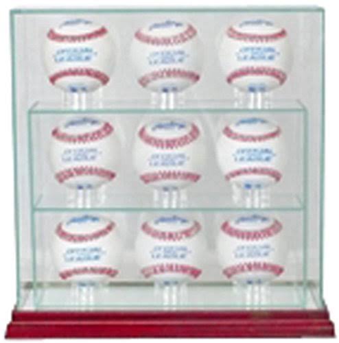Cherry Finish Baseball Display Case O316547