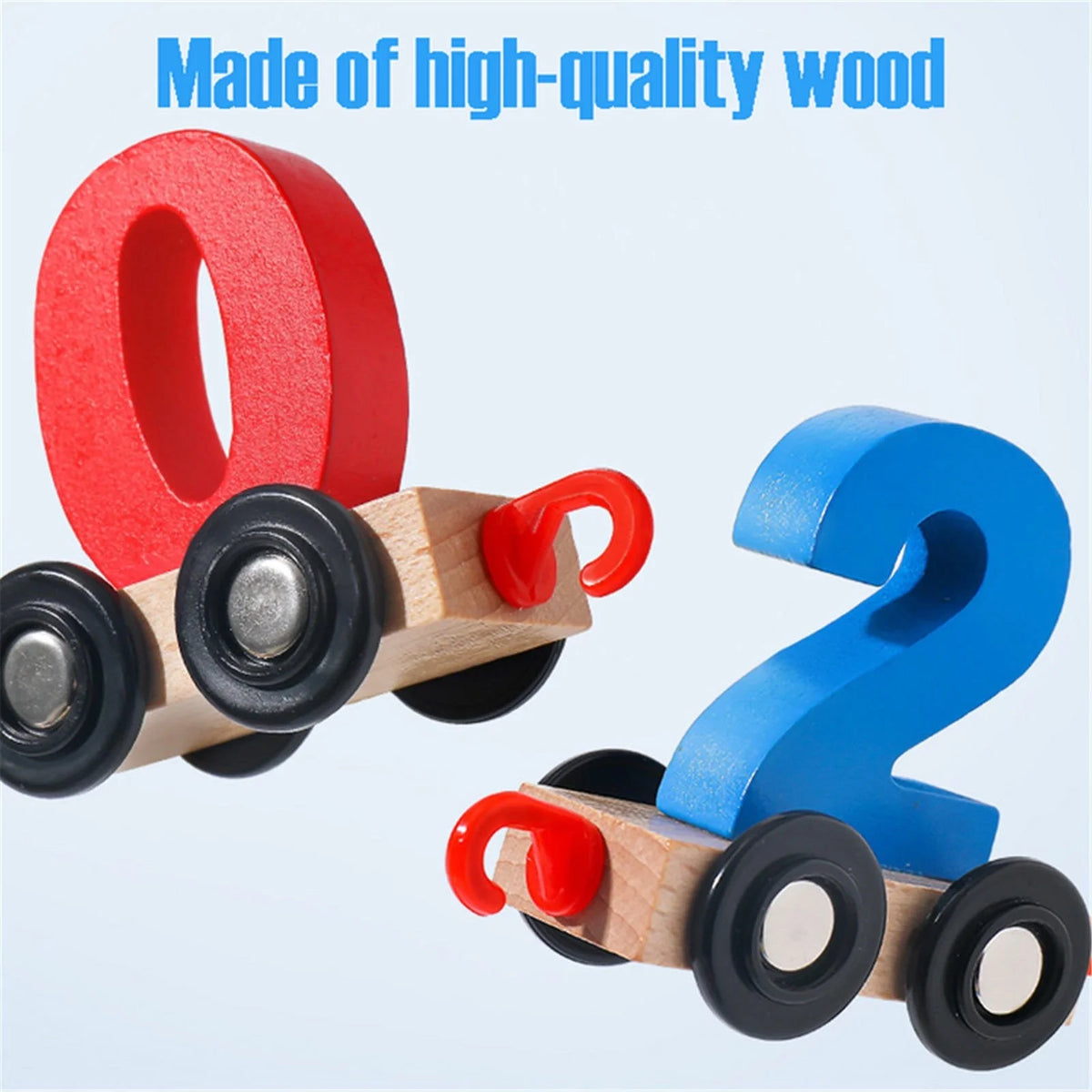 Wooden Magnetic Train Building Blocks Puzzle Toys L30667