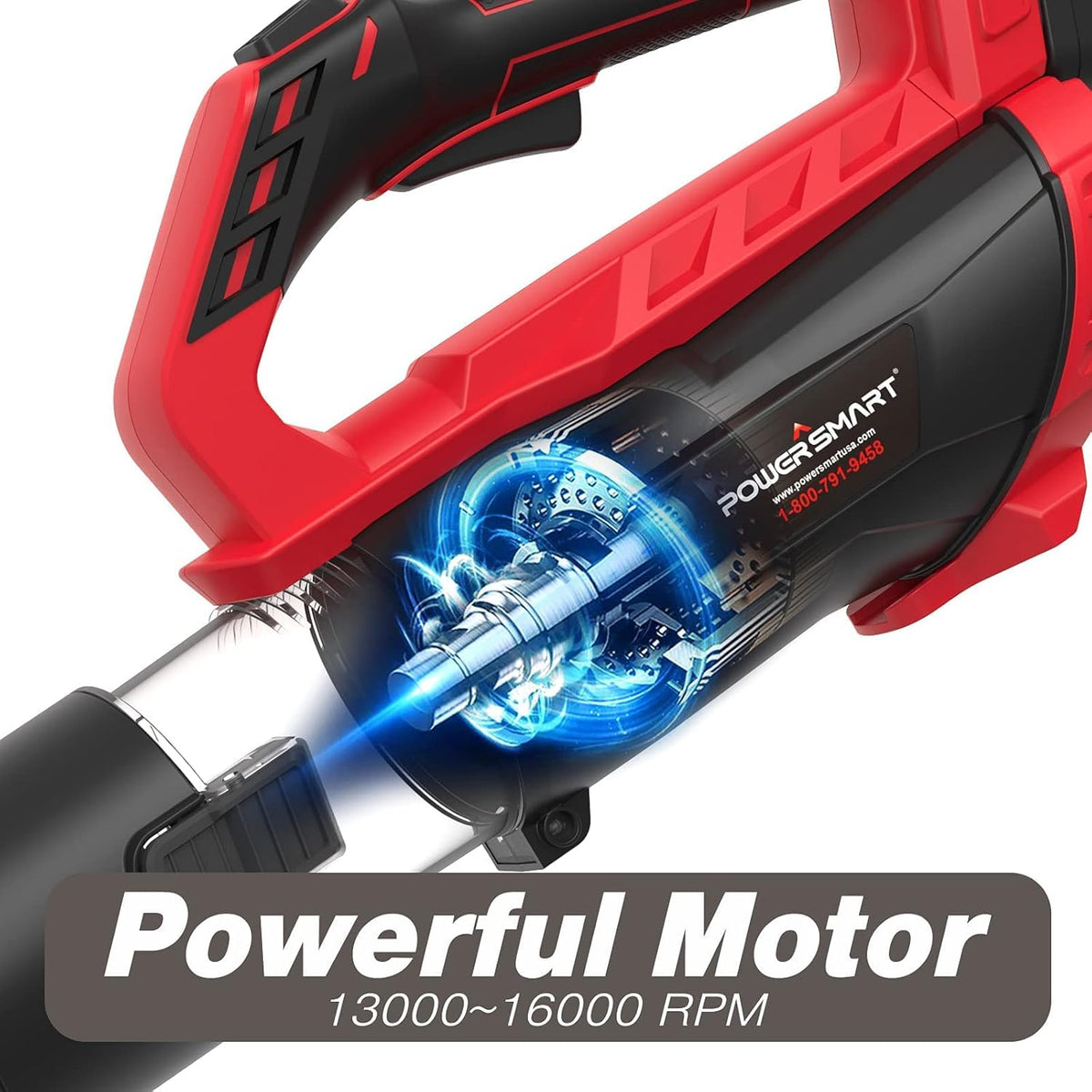 Cordless 20V Electric Leaf Blower with 2 X 2.0 Battery & Charger, 350CFM 85MPH X785