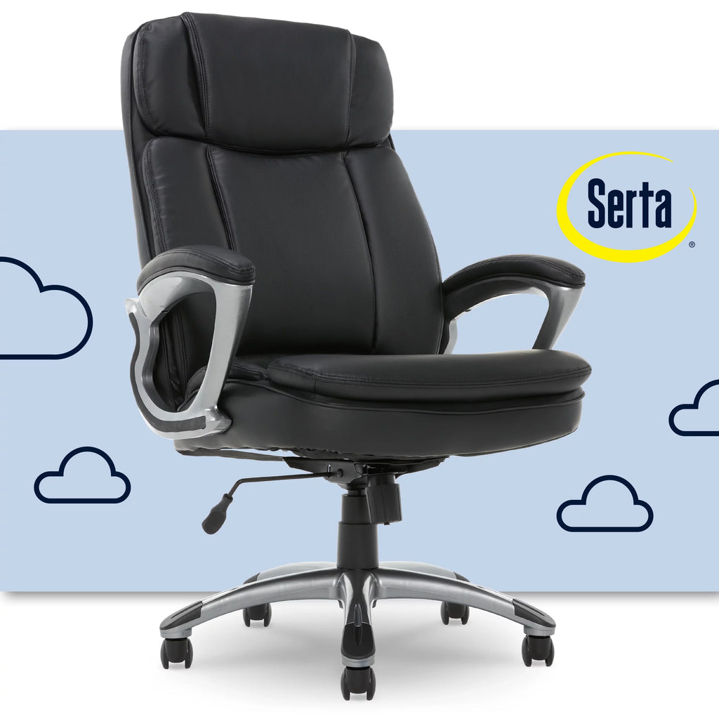 Black Faux Leather Executive Office Chair G2246