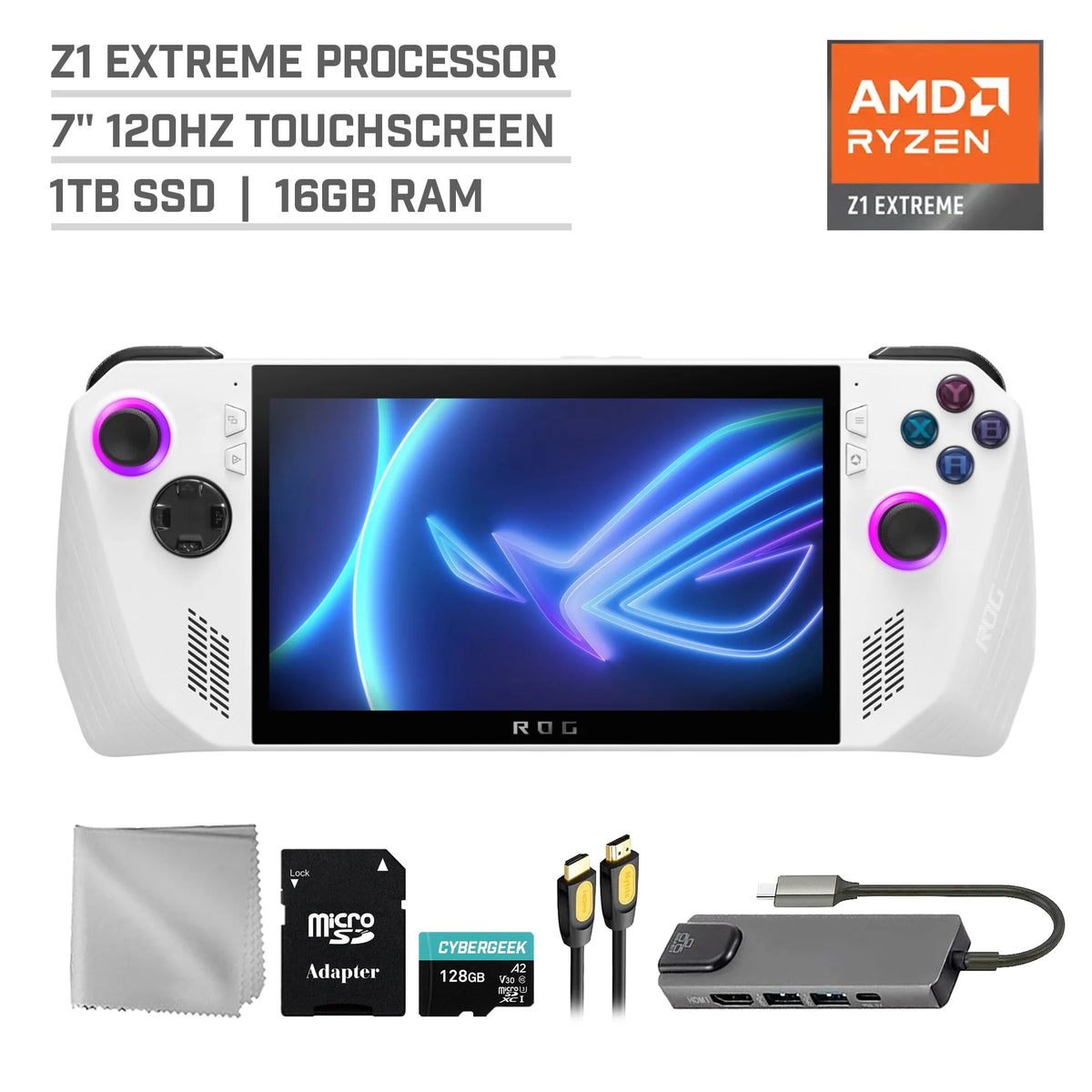 1TB SSD Gaming Handheld 7-inch Touchscreen 120Hz FHD 1080p AMD Ryzen Z1 Extreme Processor A78362