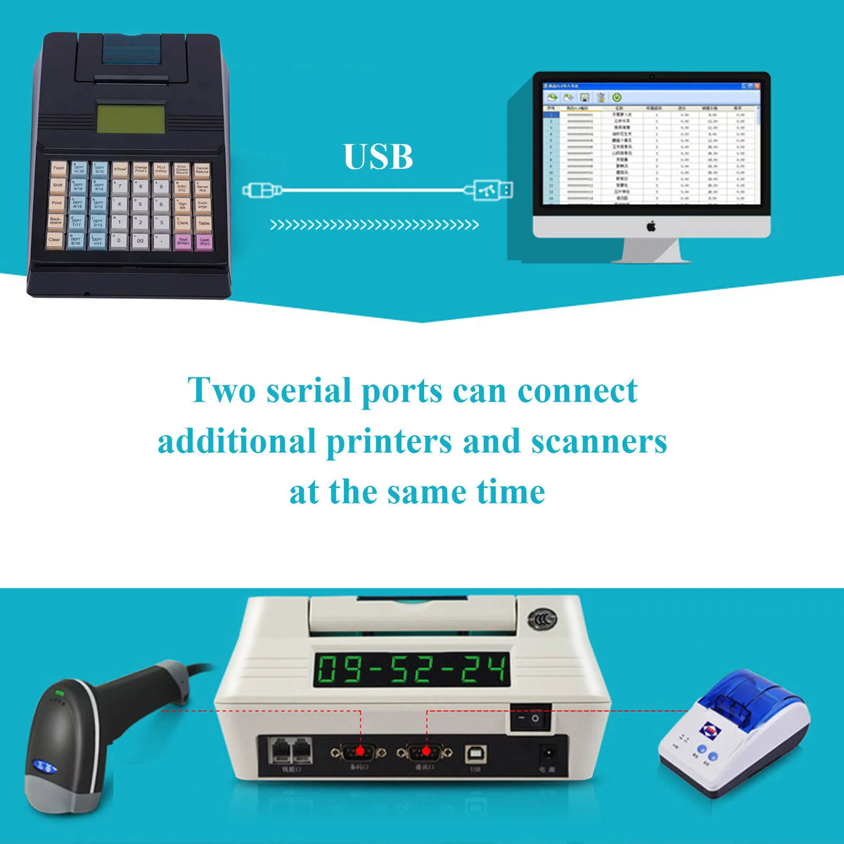 Electronic Cash Register with LCD Display N667590