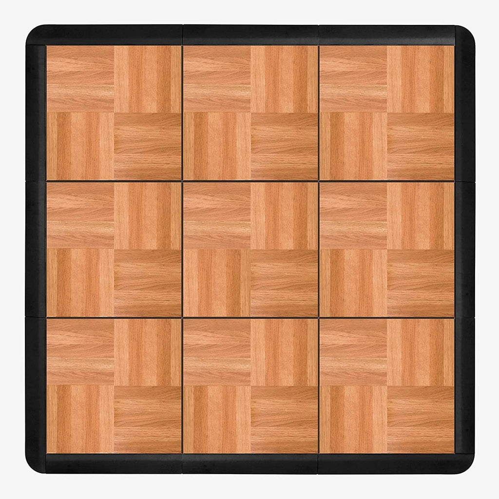 9 Piece Tap Dance Studio Floor Tile Kit with Edge Pieces T55659