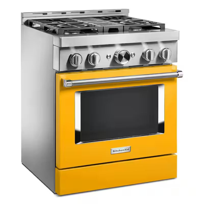 30 in. 4.1 cu. ft. Smart Gas Range with Self-Cleaning and True Convection Q74357