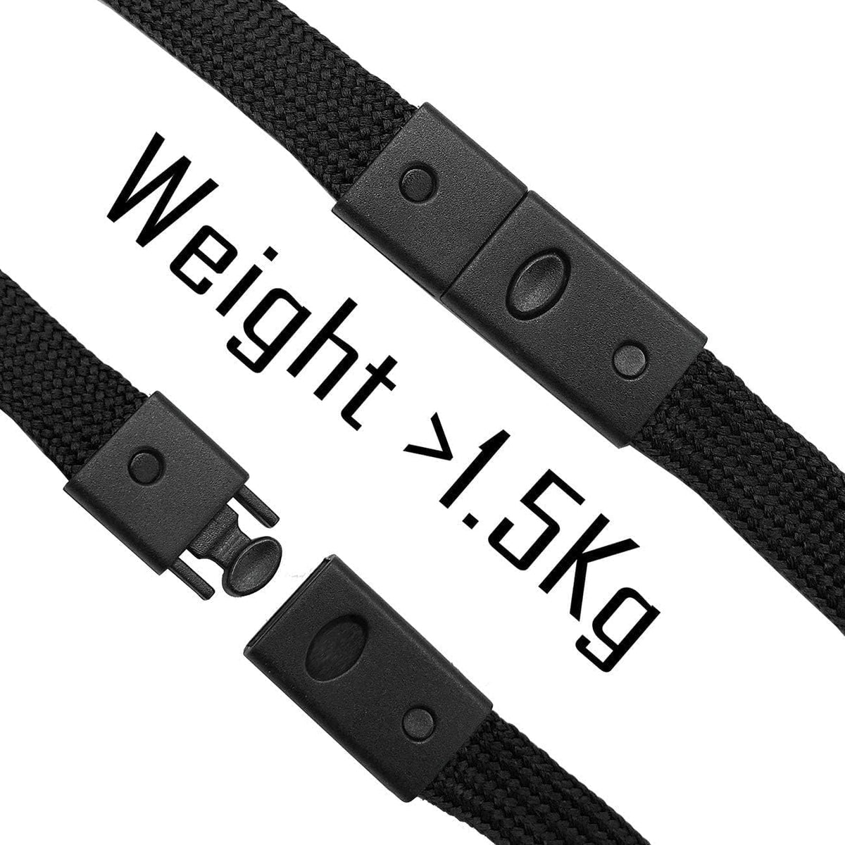 50 Pcs Clear Plastic Horizontal Name Tag Badge and 50 Pcs Black Breakaway Lanyards M3284