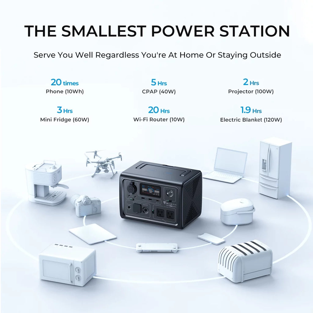 Portable Generator 600W 268Wh LiFePO4 Power Station B130186