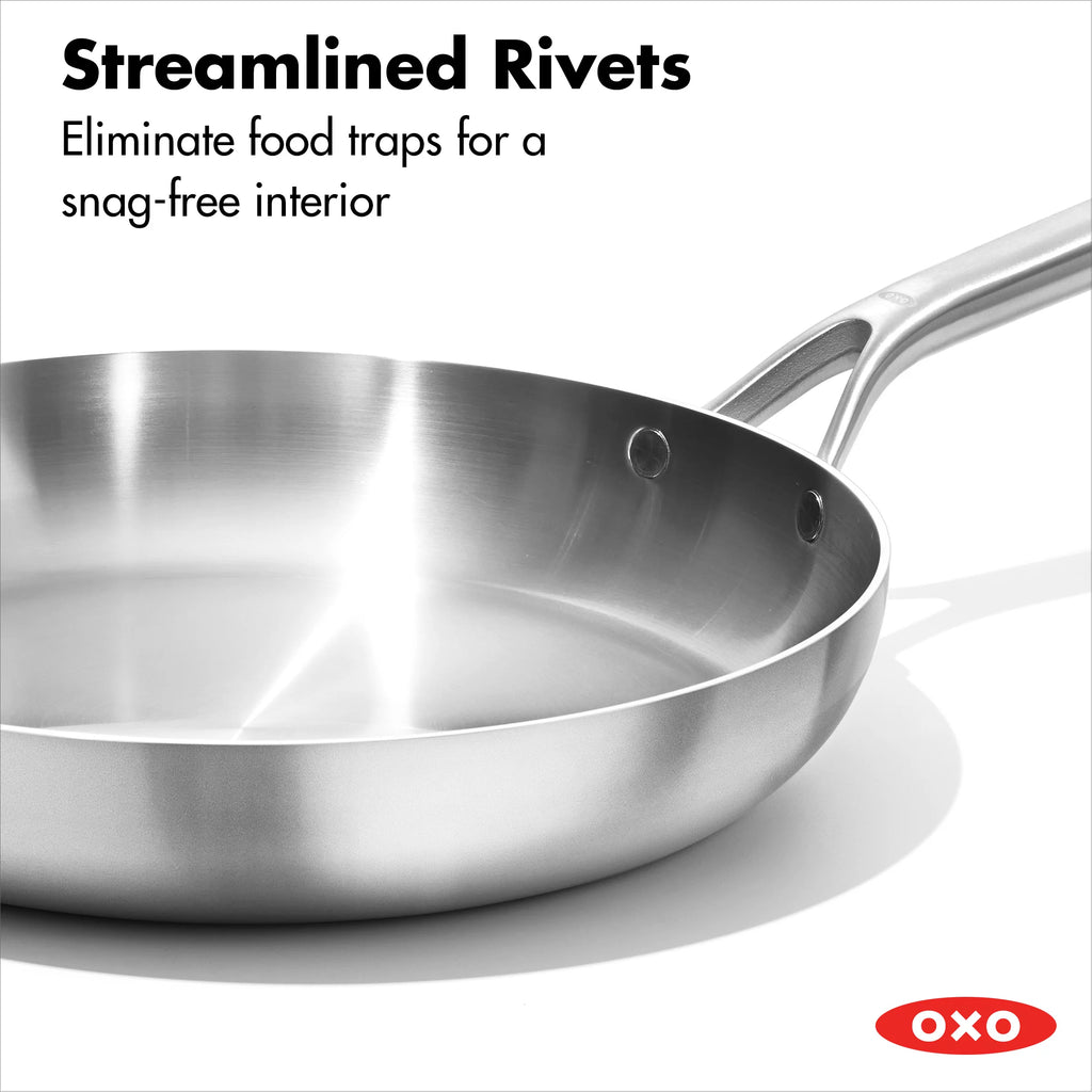 12" Tri-Ply Stainless Steel Frying Pan J9547